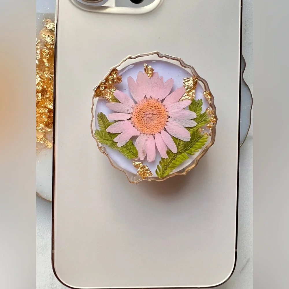 🌸Flower Geode Phone Grips